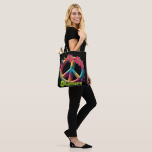 Hippie Love Peace Life Matters Custom  Tote Bag