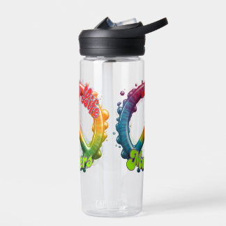Hippie Love Peace Life Matters Custom  Water Bottle