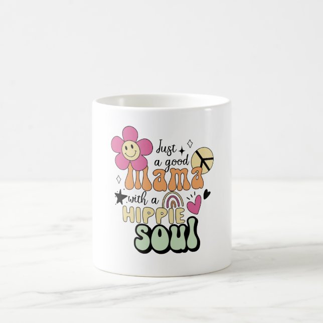 hippie mum coffee mug (Center)
