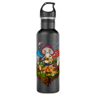 Hippie Mushrooms Camping Psychedelic Forest Fungi  710 Ml Water Bottle