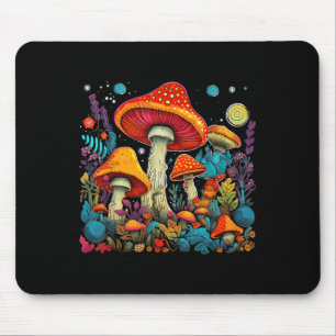 Hippie Mushrooms Psychedelic Forest Fungi Festival Mouse Mat