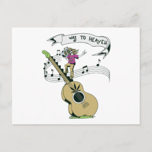 hippie music retro vector design postcard