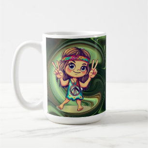Hippie Peace Coffee Mug
