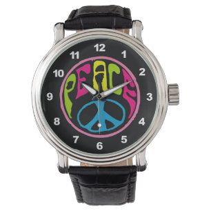 Hippie Peace Sign Watch