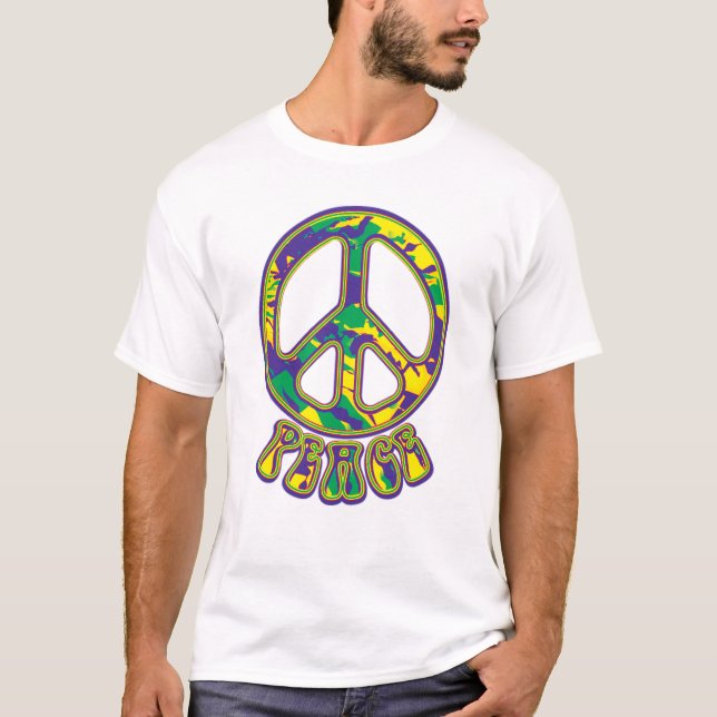 Hippie Peace Symbol T-Shirt (Front)