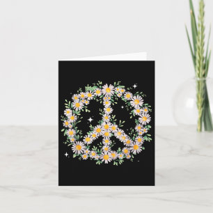 Hippie Peace Wildflower Daisies Flowers Graphic Da Card
