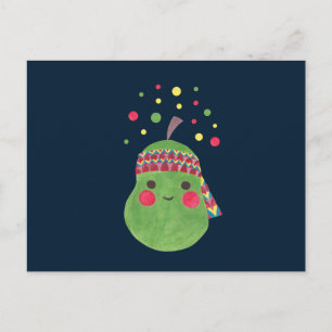 Hippie Pear Postcard