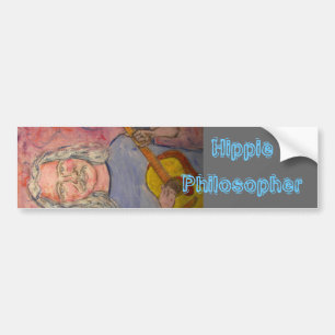 Hippie Philosopher Bumper Sticker