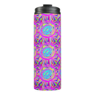 Hippie Retro chill out absract art Thermal Tumbler