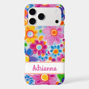 Hippie Retro Groovy Floral Personalised