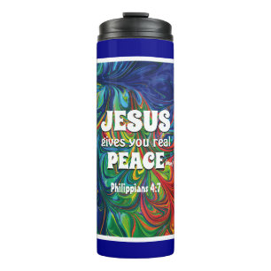 HIPPIE RETRO PSYCHEDELIC Scripture Personalised Thermal Tumbler