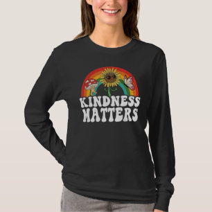 Hippie Retro Sunflower Rainbow Sped Teacher Kindne T-Shirt