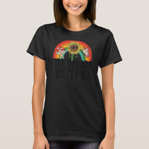 Hippie Retro Sunflower Rainbow Sped Teacher Kindne T-Shirt