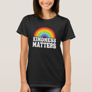 Hippie Retro Teacher Anti Bullying Rainbow Kindnes T-Shirt
