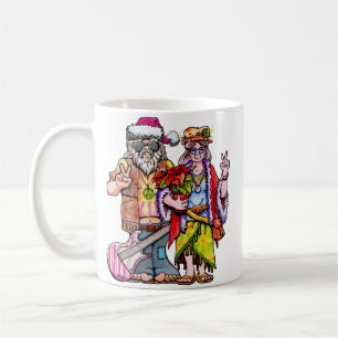 Hippie Santa Couple Coffee Mug