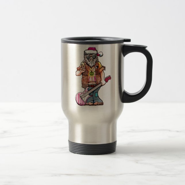 Hippie Santa Travel Mug (Right)