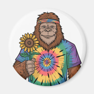 Hippie Sasquatch Magnet