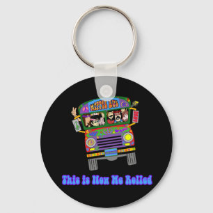 Hippie School Bus Key Ring