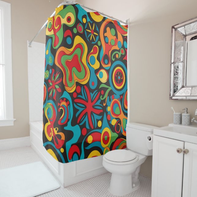 Hippie Shower Curtain (In Situ)