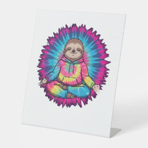 Hippie Sloth Peace Sign Tie-Dy