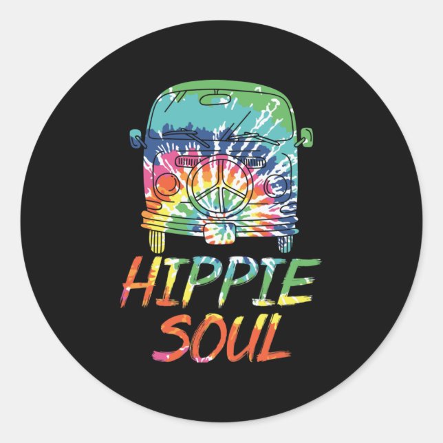 Hippie Soul Classic Round Sticker (Front)