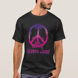 Hippie Soul Daisy Peace Symbol Flower For Men Wom T-Shirt