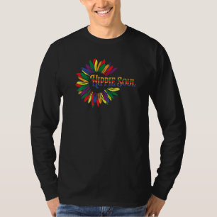 Hippie Soul Daisy Peace Symbol Flower For Men Wom T-Shirt