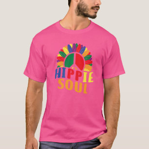 Hippie Soul Daisy Peace Symbol Flower For Men Wom T-Shirt