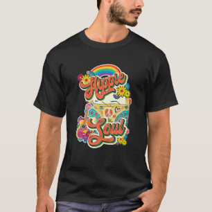 Hippie Soul Love Peace Hippie Tie Dye Van Funny Gr T-Shirt