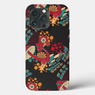 Hippie Soul Trip Summer Vintage Mushroom iPhone 13 Pro Case