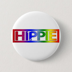 Hippie Stamp 6 Cm Round Badge