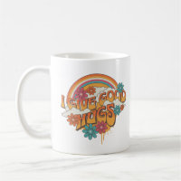 Hippie Style Awesome I Give Good Hugs Funny Phrase