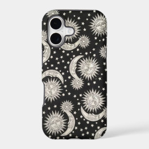 Hippie sun and moon phone case