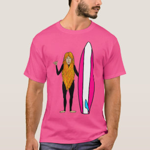 Hippie Surfer Lady T-Shirt