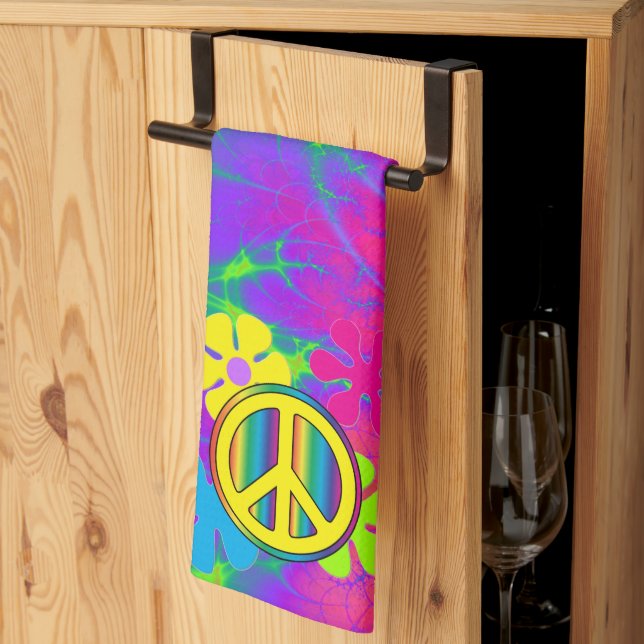 Hippie  tea towel (Thirds Fold)