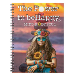 HIPPIE-THEMED NOTEBOOK