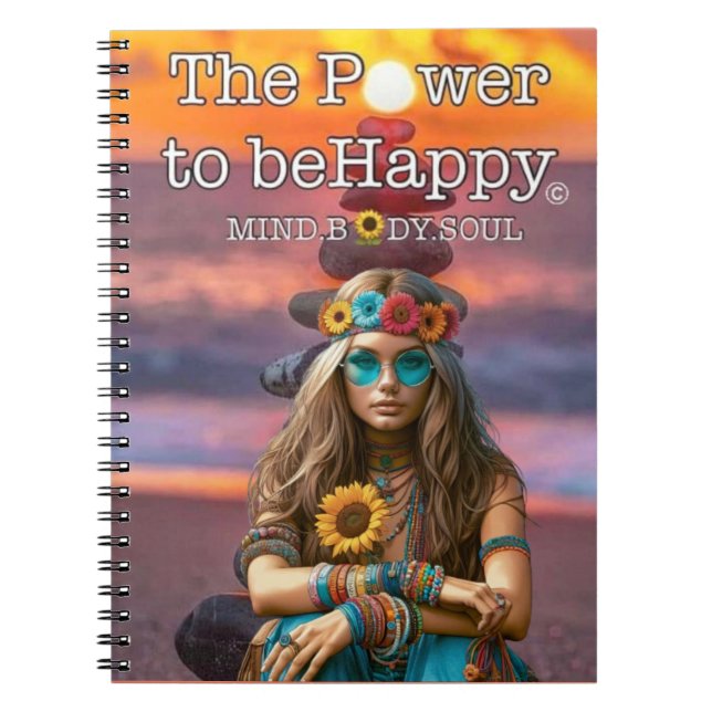 HIPPIE-THEMED NOTEBOOK (Front)
