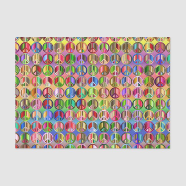 Hippie Tie-Dye Peace Gift Tissue Paper (Front)