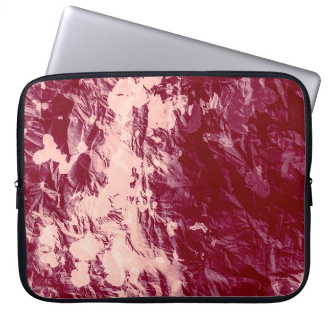 Hippie Tie Dye. Retro Shape Kids. Trendy Spiral Wa Laptop Sleeve (Front)