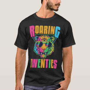 Hippie Tiger Roaring 20s Twenties Animal T-Shirt