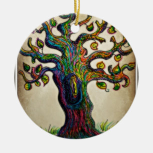 Hippie Tree Ceramic Tree Decoration