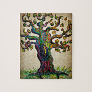 Hippie Tree Jigsaw Puzzle