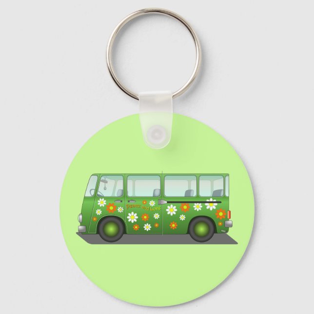 Hippie Van Key Ring (Front)