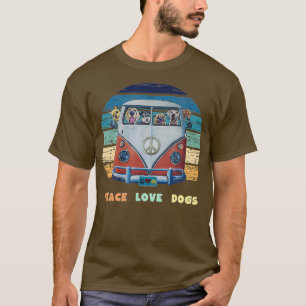 Hippie Van  Peace Love Dogs  Hippie Van T-Shirt