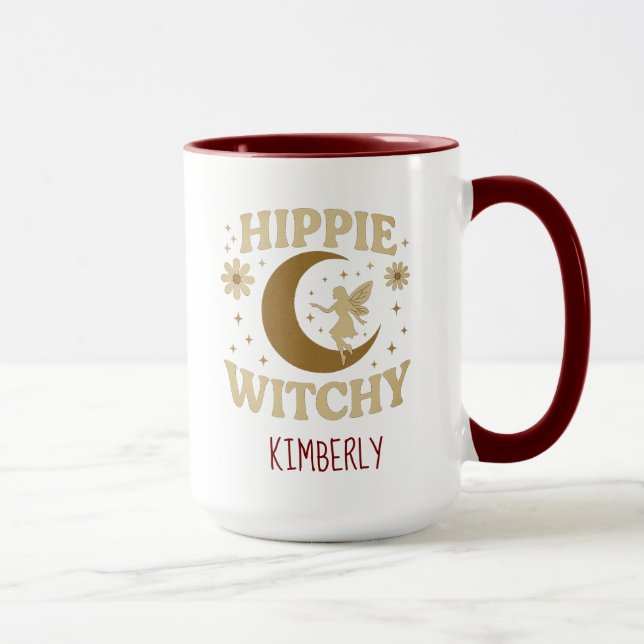 Hippie Witchy Moon & Fairy Unisex Mug (Right)