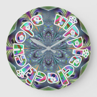 HippieClecticHope APL 20-13 Fractal Large Clock