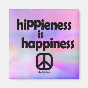 Hippieness is Happieness Magnet