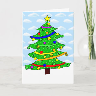 Hippie's Happy Christmas Tree Holiday Card