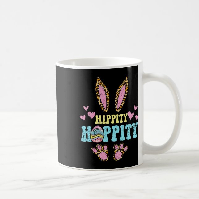 Hippity Hoppity Easter Bunny Egg Hunting Rabbit Sp Coffee Mug (Right)