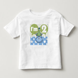 Hippo 2nd Birthday Tshirts and Gifts